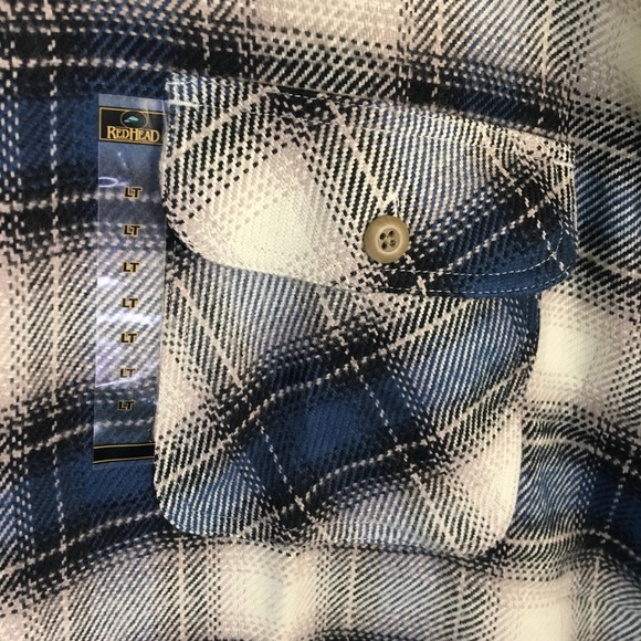 New Red Head Heavy Plaid Flannel Size LG Tall - Picture 4 of 7